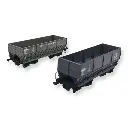 Set 2 wagons tombereaux - LS Models 31109 - HO : 1/87 - SNCF - EP III