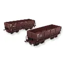 Set 2 wagons tombereaux - LS Models 31114 - HO : 1/87 - SNCF - EP IV