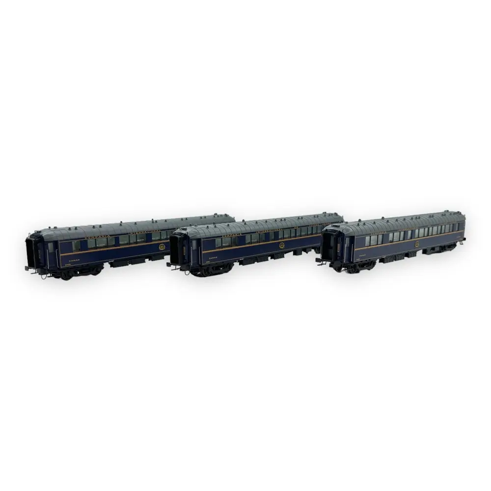 Set de 3 voitures lits WL S3 - LS Models 49320 - HO 1/87 - CIWL - Ep IV - 2R