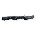 Set de 3 voitures lits WL S3 - LS Models 49320 - HO 1/87 - CIWL - Ep IV - 2R