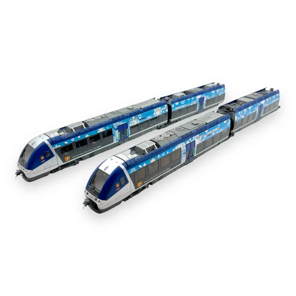 Autorail bimode AGC B 81621/81622 Paca Aix - LS Models 10892 - HO 1/87 - SNCF - Ep VI - Analogique - 3R