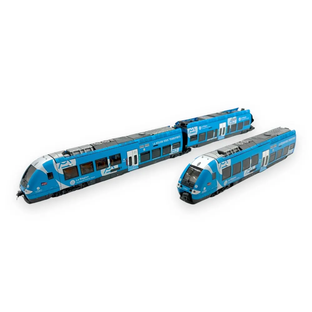 Autorail bimode AGC B 81661/81662 AURA - LS Models 10589 - HO 1/87 - SNCF - Ep VI - Analogique - 3R