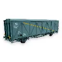 Wagon couvert EVS Hs parois renforcées "bande jaune" - LS Models 30671 - HO 1/87 - SNCF - Ep IV - 2R