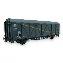 Wagon couvert EVS Hs parois renforcées "bande jaune" - LS Models 30676 - HO 1/87 - SNCF - Ep V - 2R