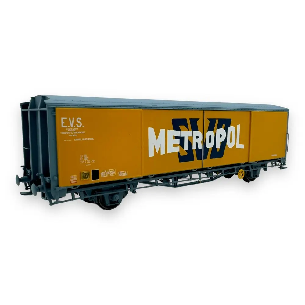 Wagon couvert EVS Hbis parois planes "Metropol" - LS Models 30679 - HO 1/87 - SNCF - Ep IV - 2R