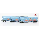 Set de 3 wagons trémies Tagnpps Millet & ChemOil - LS Models 90032 - HO 1/87 - SNCF - Ep VI - 2R