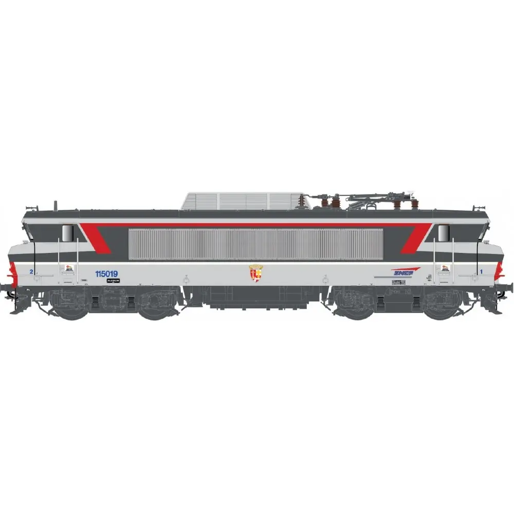 Locomotive électrique BB 15019, livrée Corail+, blason de Montigny les Metz - LS Models 10479 - HO 1/87 - SNCF - Ep IV-V - Analogique - 2R