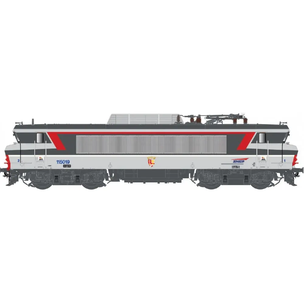 Locomotive électrique BB 15019, livrée Corail+, blason de Montigny les Metz - LS Models 10979 - HO 1/87 - SNCF - Ep IV-V - Analogique - 3R