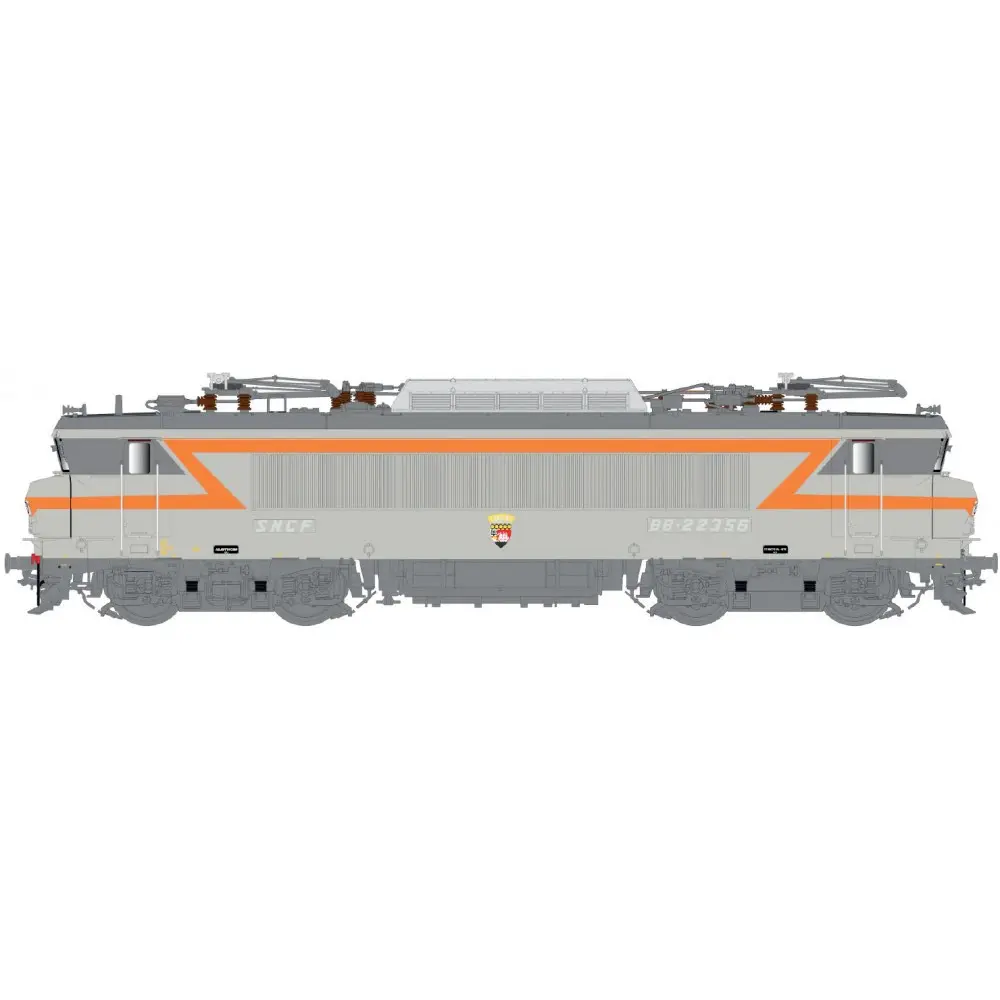 Locomotive électrique BB 22356, livrée gris béton/orange, blason Lorient, Rennes - LS Models 11105S - HO 1/87 - SNCF - Ep IV - Digital sound - 2R