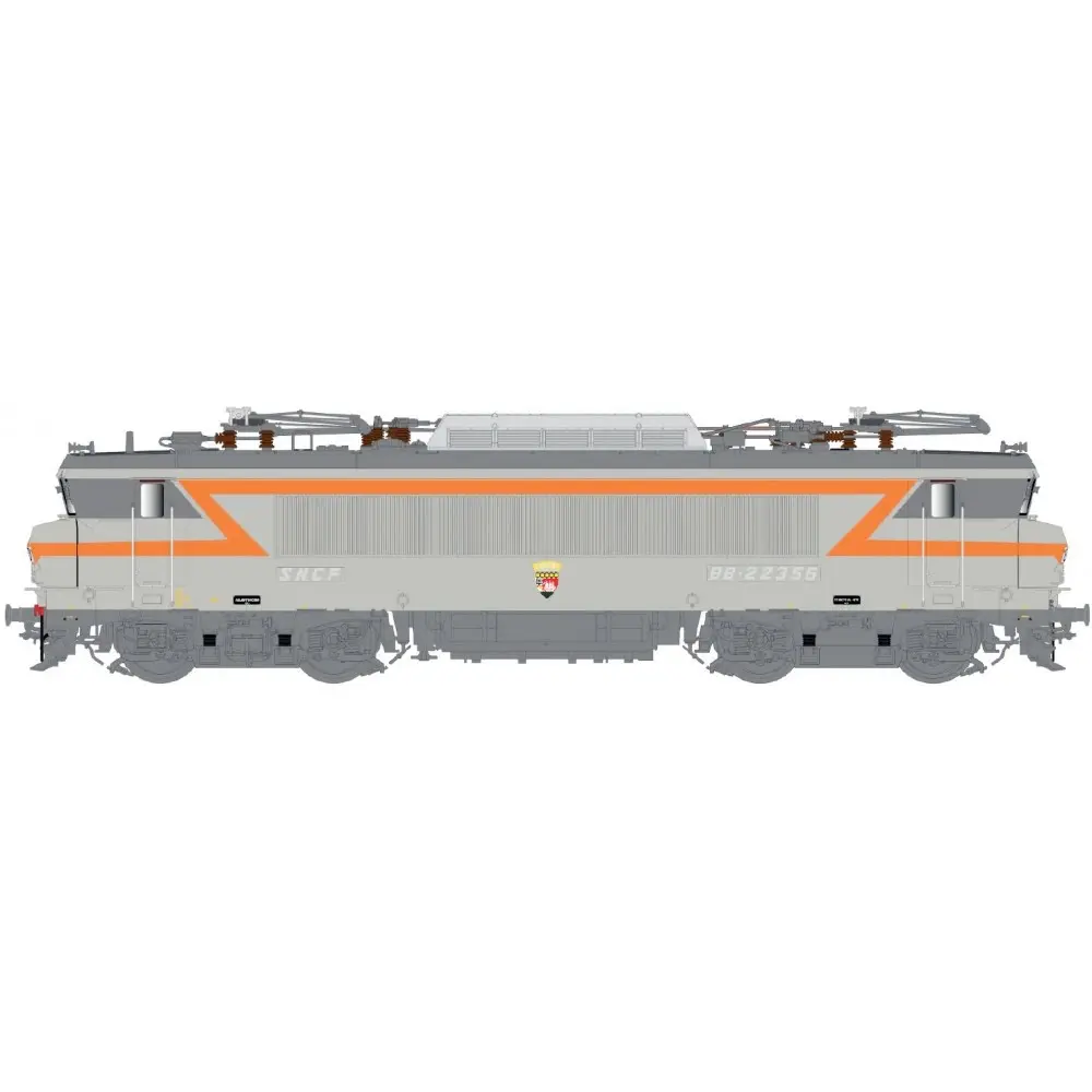 Locomotive électrique BB 22356, livrée gris béton/orange, blason Lorient, Rennes - LS Models 11605S - HO 1/87 - SNCF - Ep IV - Digital sound - 3R