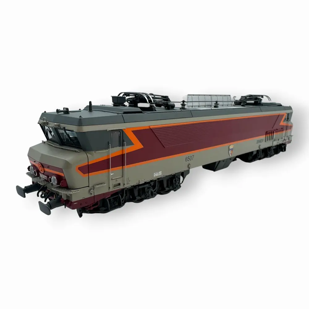 Locomotive Électrique - CC6507 - Gris Béton - Arzens - Logo Nouille - Dépôt de Vénissieux - EP. IV/V - SNCF - LS MODELS 10312S - DCC SOUND HO : 1/87