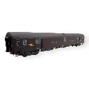 Voiture postale PA UIC livrée brun PTT bogies Y24X - LS Models 40427 - HO 1/87 - SNCF - Ep IV - 2R