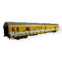 Voiture postale PA UIC livrée jaune/blanche toit gris, bogies Y24X - LS Models 40428 - HO 1/87 - SNCF - Ep IV - 2R