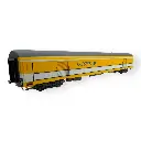 Voiture postale PE UIC livrée jaune/blanche toit gris, bogies Y24X - LS Models 40448 - HO 1/87 - SNCF - Ep V - 2R