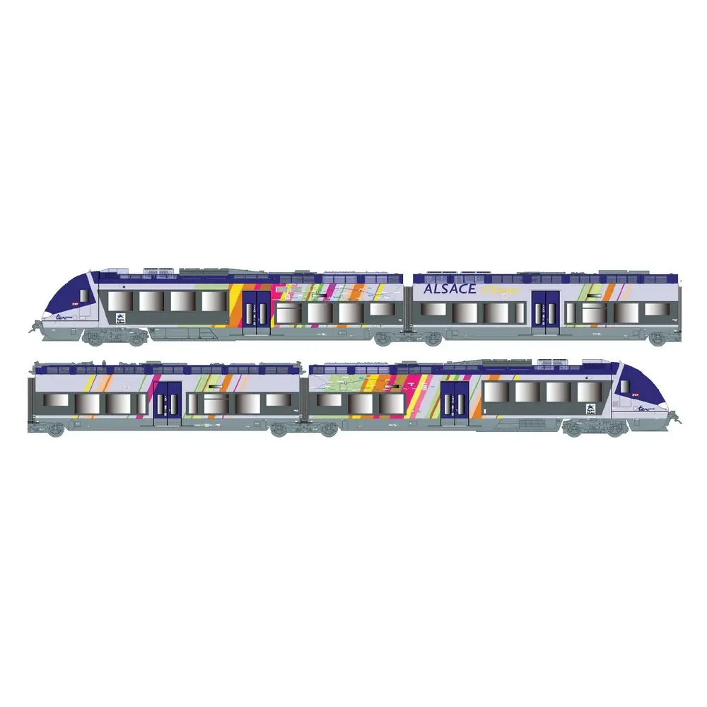 Automotrice électrique AGC Z27887/27888 - LS Models 10093S - HO 1/87 - SNCF - Ep VI - Digital Sound - 2R