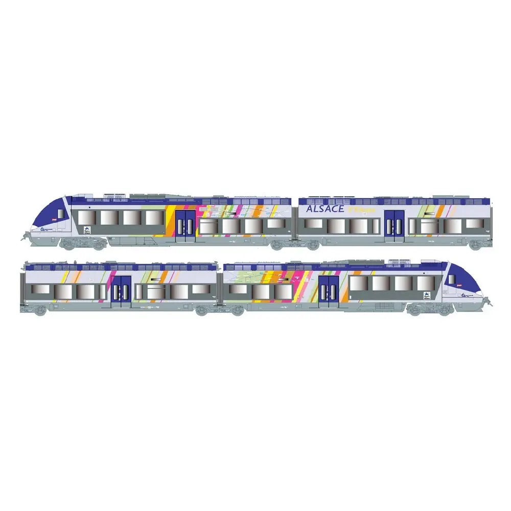 Automotrice électrique AGC Z27887/27888 - LS Models 10593 - HO 1/87 - SNCF - Ep VI - Analogique - 3R