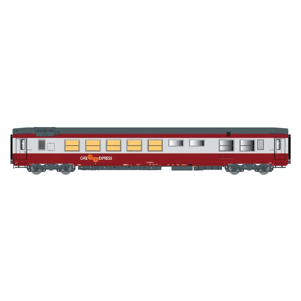 Voiture restaurant "Gril express" - LS Models 40107 - HO 1/87 - SNCF - EP IV