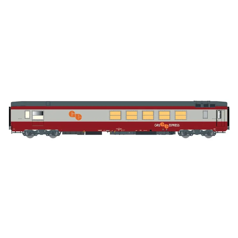Voiture restaurant "Gril express" - LS Models 40110 - HO 1/87 - SNCF - EP IV