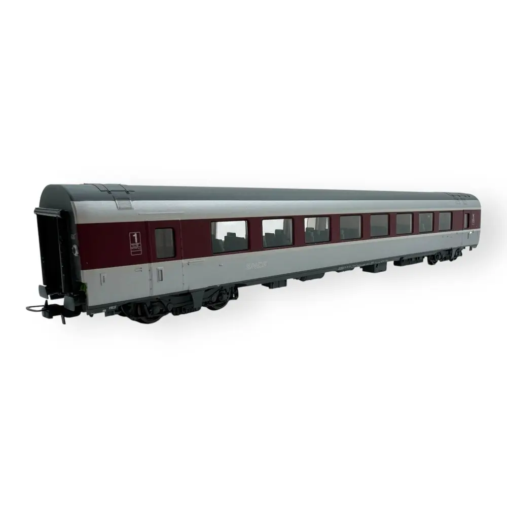 Voiture GC A2t6u Euraffaire bordeaux/béton, logo nouilles - LS Models 40117 - HO 1/87 - SNCF - Ep V - 2R