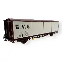 Wagon couvert EVS, Hs, blanc/brun, parois planes - LS Models 30690 - HO 1/87 - SNCF - Ep IV - 2R