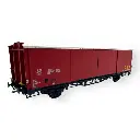 Wagon couvert EVS, Hss, rouge/bleu, parois planes - LS Models 30691 - HO 1/87 - SNCF - Ep IV - 2R