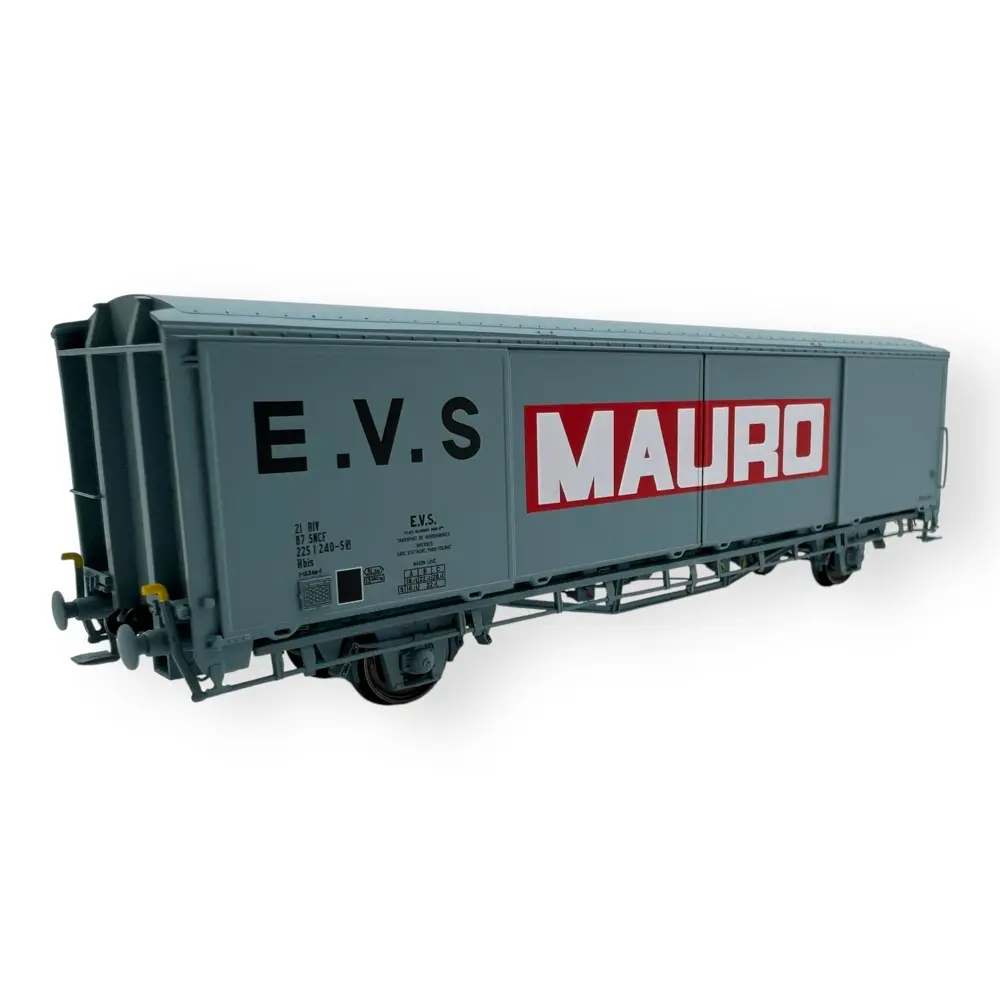 Wagon couvert EVS, Hbis, gris, parois planes "MAURO" - LS Models 30692 - HO 1/87 - SNCF - Ep IV-V - 2R
