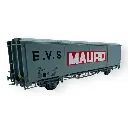 Wagon couvert EVS, Hbis, gris, parois planes "MAURO" - LS Models 30692 - HO 1/87 - SNCF - Ep IV-V - 2R
