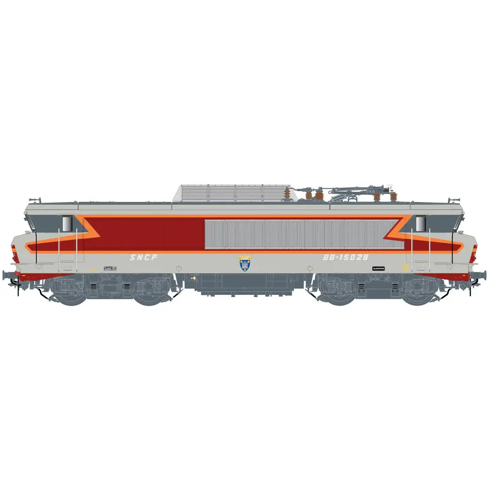 Locomotive électrique BB 15028, livrée Arzens, dépôt de Strasbourg - LS Models 10980S - HO 1/87 - SNCF - Ep IV-V - Digital sound - 3R