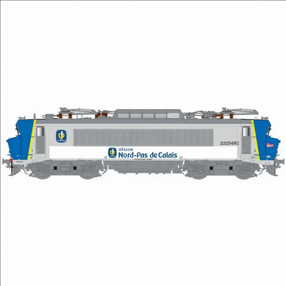 Locomotive électrique BB 22254RC, livrée Nord-Pas de Calais, dépôt de Lens - LS Models 10441S - HO 1/87 - SNCF - Ep VI - Digital sound - 2R