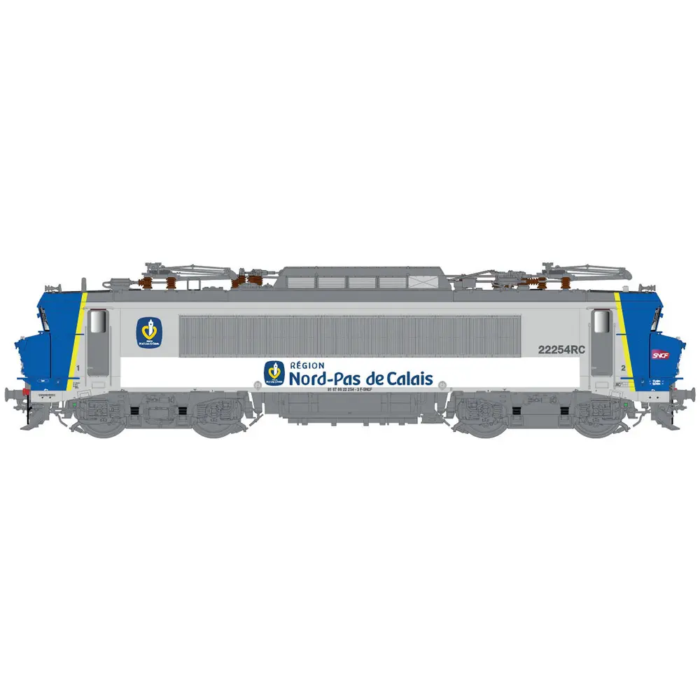 Locomotive électrique BB 22254RC, livrée Nord-Pas de Calais, dépôt de Lens - LS Models 10941S - HO 1/87 - SNCF - Ep VI - Digital sound - 3R