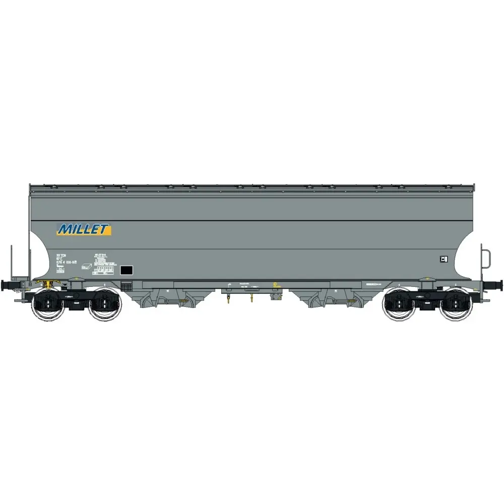 Wagon céréaliers Tagpps - SNCF - LS Models 30595 - HO 1/87 - Ep VI - 2R