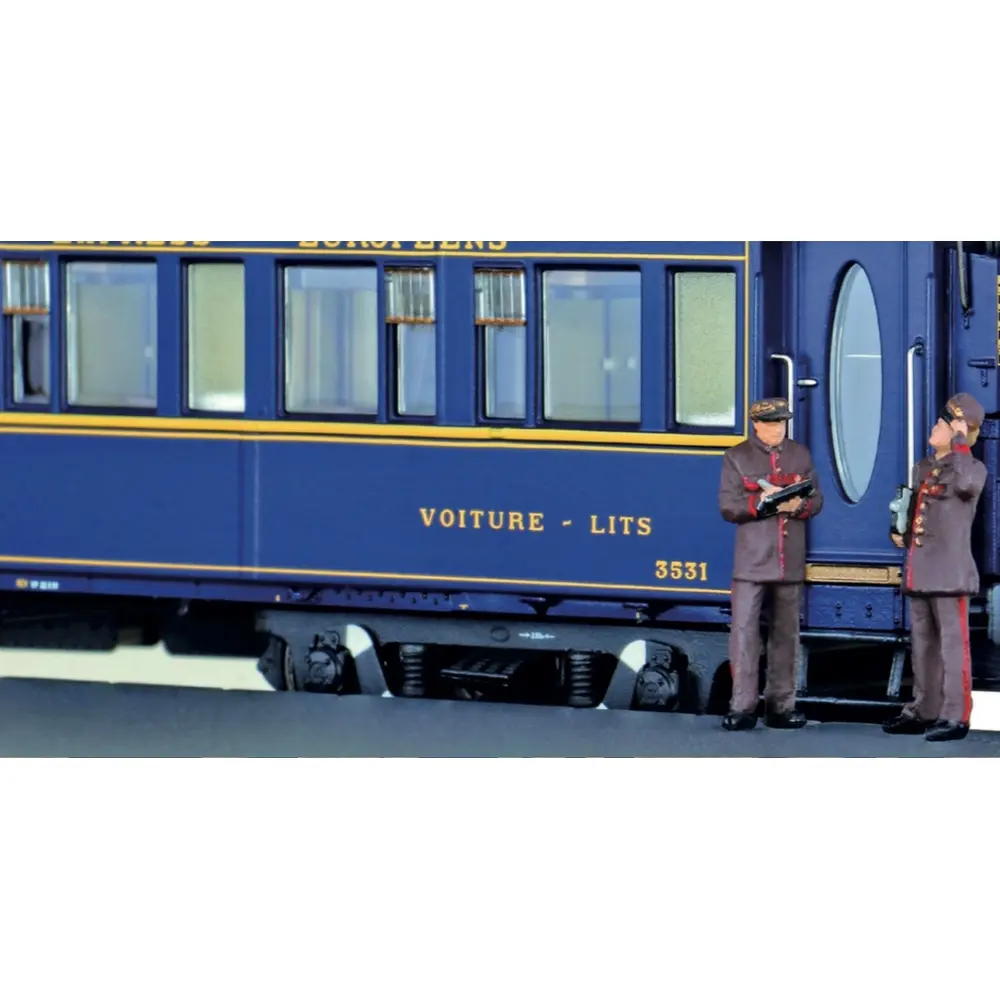 3 agents de bord pour les voitures CIWL - LS Models 89651 - HO 1/87 - Ep IIIbc