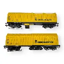 2 wagons nettoyeurs de voies - Lux Modellbau 9660 - HO 1/87 - 3R