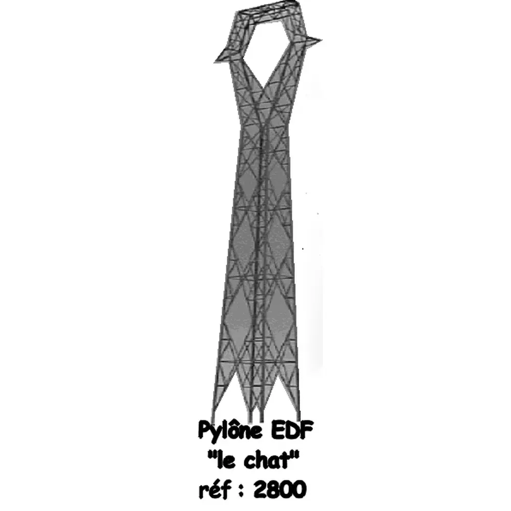 Poteau  réf : 2800 - Echelle HO 1/87ème