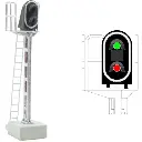 Signal principal 2 feux LED - Vert/rouge - MAFEN 413201 SNCF - N 1/160