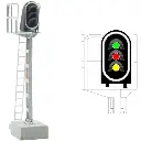 Signal principal 3 feux LED - Vert/rouge/jaune - MAFEN 413203 SNCF - N 1/160