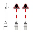 2 indicateurs alternatifs pour les passages à niveau suisses - Mafen 383201 - N 1/160 - SBB