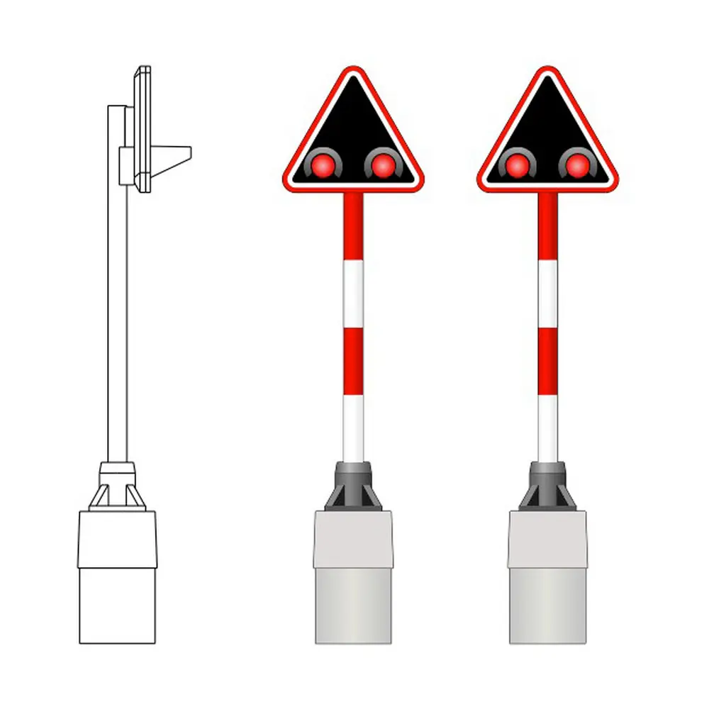 2 indicateurs alternatifs pour les passages à niveau suisses - Mafen 883201 - HO 1/87 - SBB