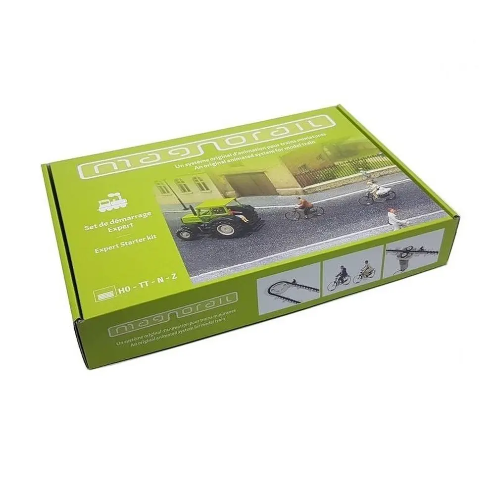 Coffret Expert Magnorail BF-2 - HO 1/87ème - avec 2 cyclistes