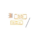Pack de curseurs & aimants Magnorail ES-1 - HO / N / Z / TT - pour véhicules