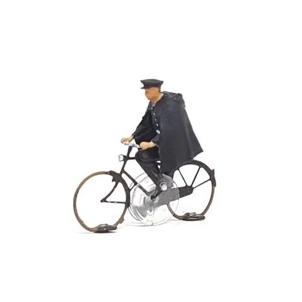 Cycliste policier français des années 60 Magnorail KKi-1 - HO 1/87 - déjà assemblé