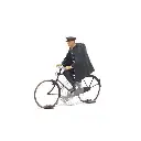 Cycliste policier français des années 60 Magnorail KKi-1 - HO 1/87 - déjà assemblé