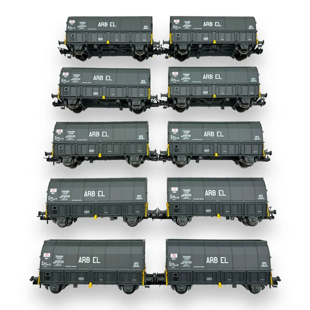 Set de 10 wagons trémies ARBEL - Makette 4740 - HO 1/87 - SNCF - Ep IV - 2R