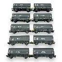 Set de 10 wagons trémies ARBEL - Makette 4740 - HO 1/87 - SNCF - Ep IV - 2R