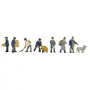7 figurines travailleuses et 1 mouton - Makette 2518 - HO 1/87