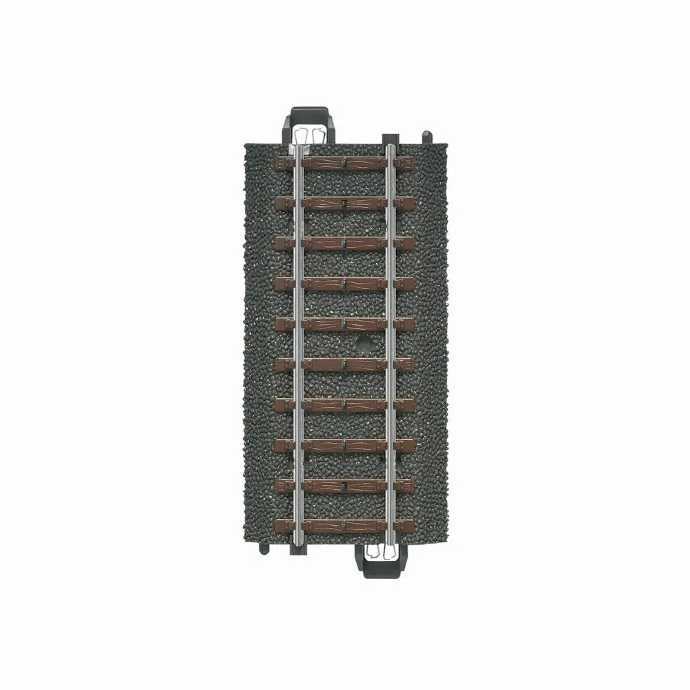 Rail droit ballasté 77,5 mm code 83 voie C - Märklin 24077 - HO 1/87 - 3R