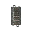 Rail droit ballasté - Marklin 24077 - HO 1/87 - Code 83 - Voie C - Longueur 77,5 mm - 3R