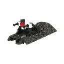 Rail avec butoir Marklin 24977 - 77,5 mm - HO : 1/87 - Code 83 - Voie C