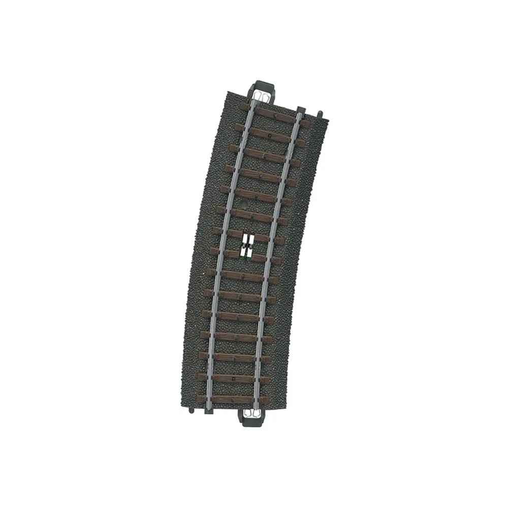 Rail courbe de commande à distance ballasté - Märklin 24294 - HO 1/87 - Code 83 - Voie C