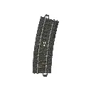 Rail courbe de commande à distance ballasté - Märklin 24294 - HO 1/87 - Code 83 - Voie C